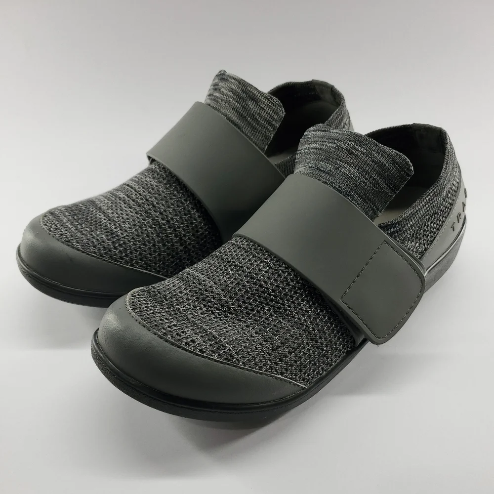 TRAQ‎ by Alegria Qwik Smokey Waves Womens Gray Shoes Size 8 EU 39